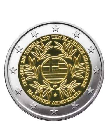 2 EURO COMMEMORATIVE 2021 : GRECE (200 ans de la Révolution grecque)