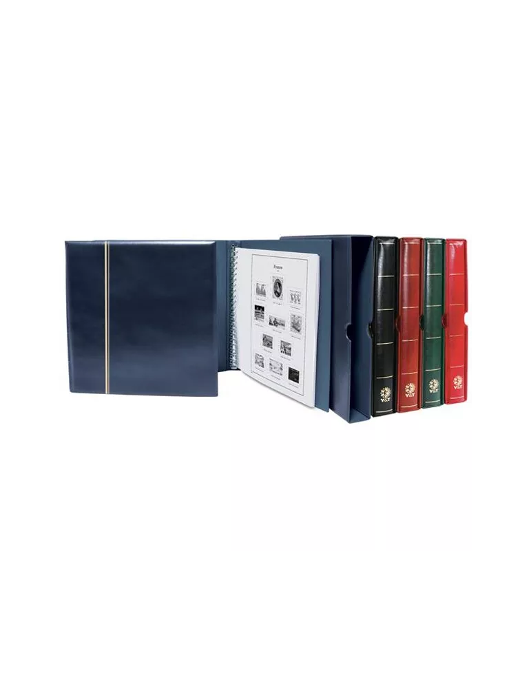 Album SUPRA : étui + reliure - Album à anneaux pour timbres