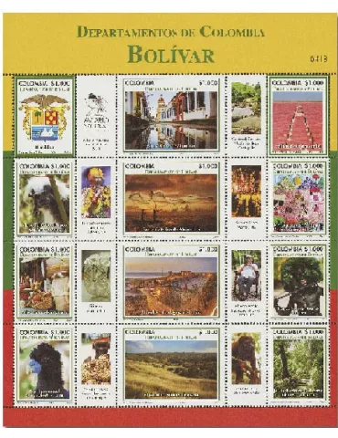 n° 2143/2154 - Timbre COLOMBIE Poste