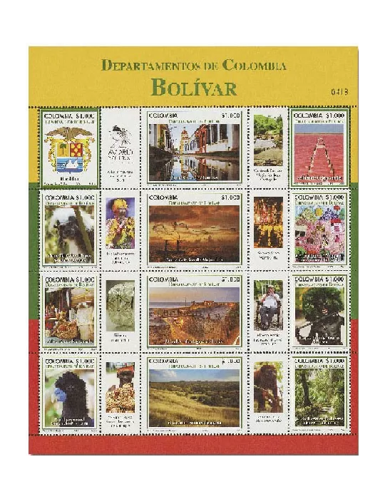 n° 2143/2154 - Timbre COLOMBIE Poste