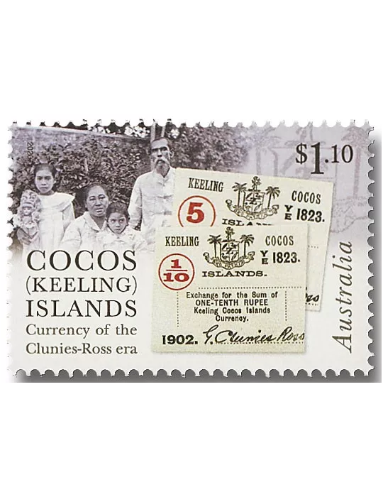 n° 524/527 - Timbre COCOS (ILES) Poste