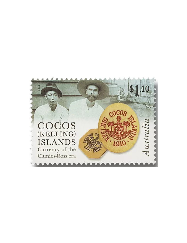 n° 524/527 - Timbre COCOS (ILES) Poste