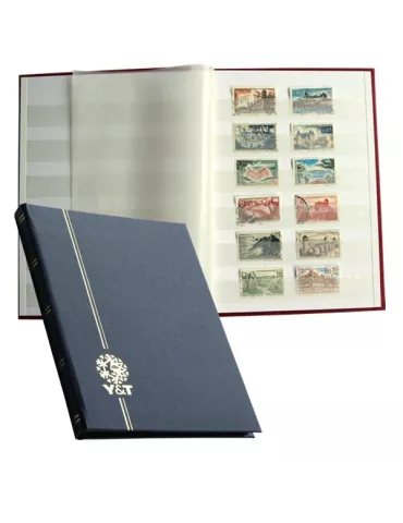 PERFECTA : Classeur fixe pour timbres (Petit modèle-Pages Blanches-16p.)