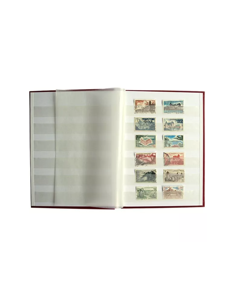 PERFECTA : Classeur fixe pour timbres (Petit modèle-Pages Blanches-16p.)