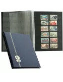PERFECTA : Classeur fixe pour timbres (Petit modèle-Pages Noires-16p.)