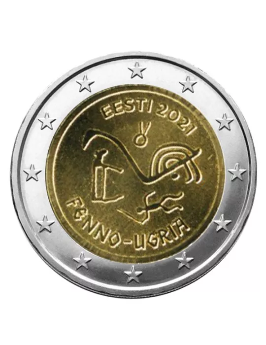 2 EURO COMMEMORATIVE 2021 : ESTONIE (Peuples Finno-Ougriens)