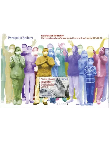 n° F496 - Timbre ANDORRE ESPAGNOL Poste