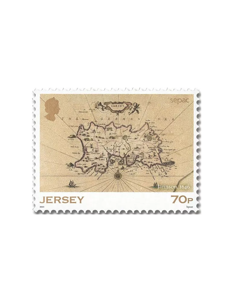 n° 2537/2541 (+ le n° 2536) - Timbre JERSEY Poste