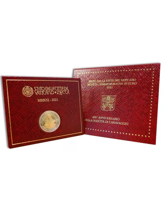 BU : 2 EURO COMMEMORATIVE 2021 : VATICAN (450 ans de la naissance de Caravage)