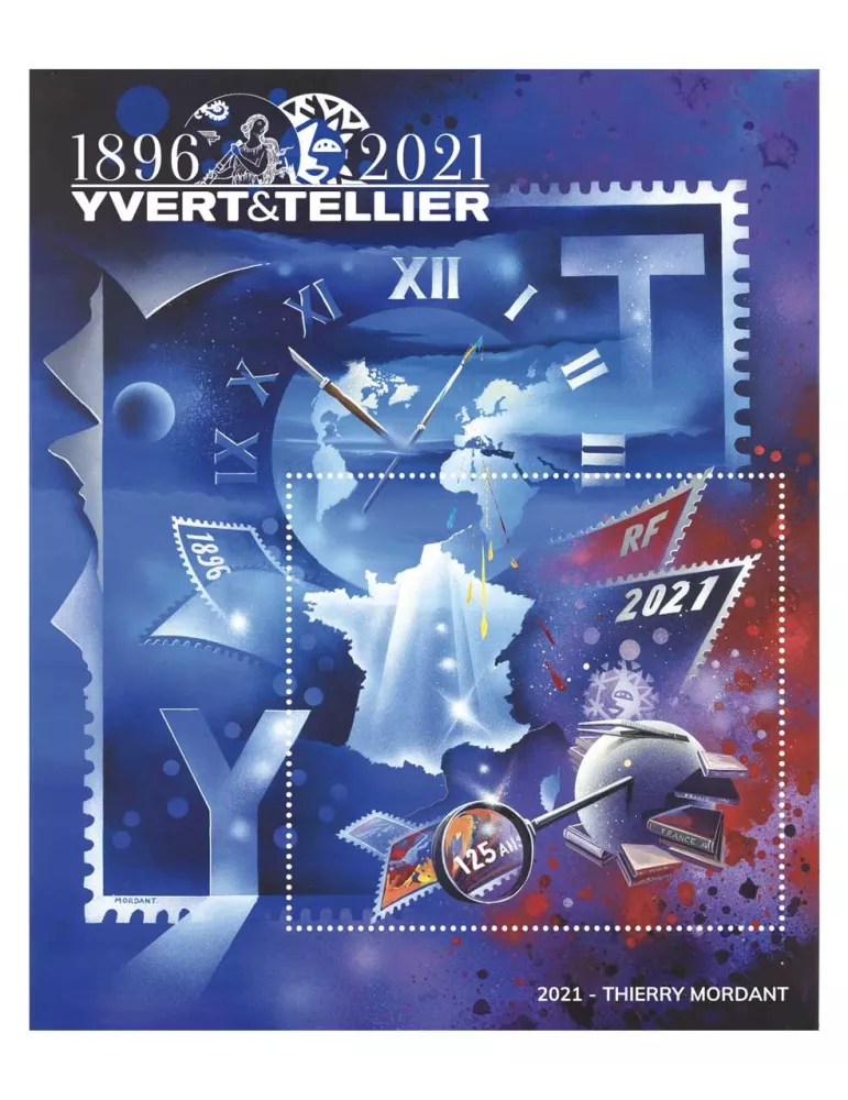 n° 13 - Timbre France Bloc Yvert et Tellier (MORDANT)