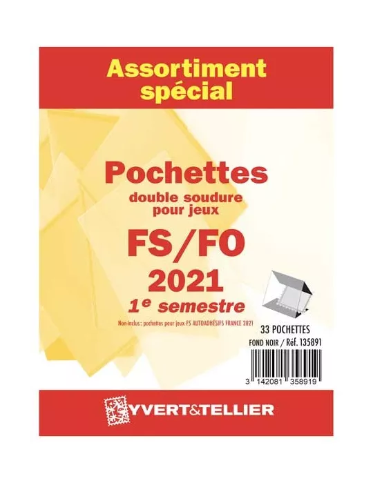 Assortiment de pochettes (double soudure) : 2021 - 1er semestre