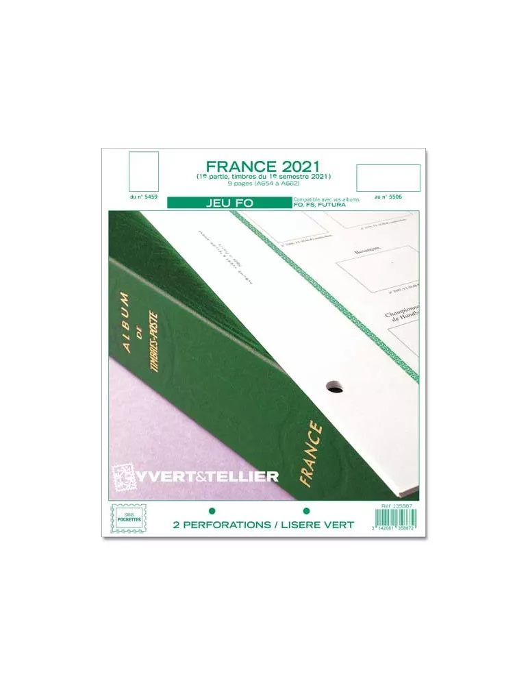FRANCE FO : 2021 - 1ER SEMESTRE (JEUX SANS POCHETTES)