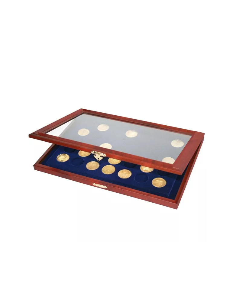 VITRINE EN BOIS (35 MEDAILLES-SOUVENIRS) - SAFE®