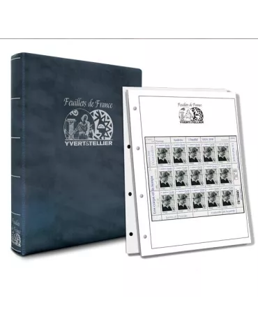 Album INITIA (Bleu) Feuillets de France 2