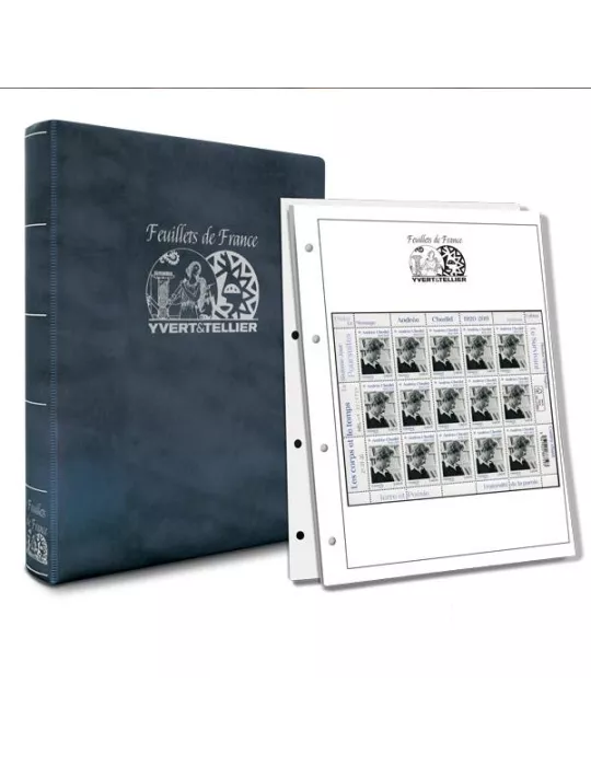 Album INITIA (Bleu) Feuillets de France