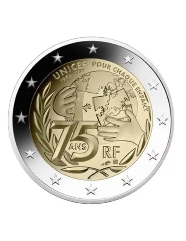 2 EURO COMMEMORATIVE 2021 : FRANCE (75 ans UNICEF)