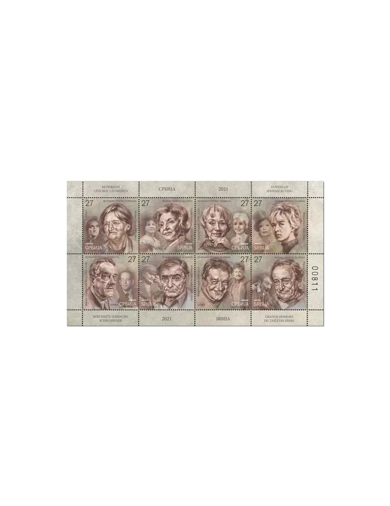 n° 974/981 - Timbre SERBIE Poste