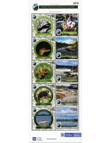 n° 2171/2180 - Timbre COLOMBIE Poste