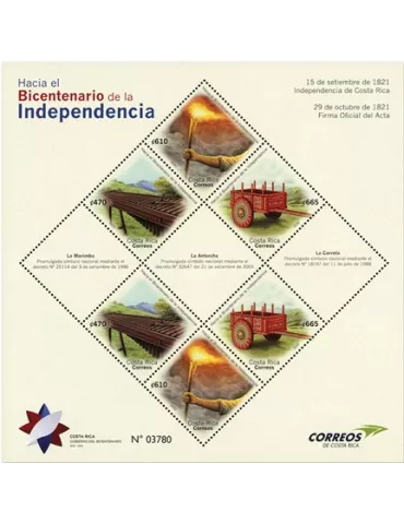 n° 81 - Timbre COSTA RICA Blocs et feuillets