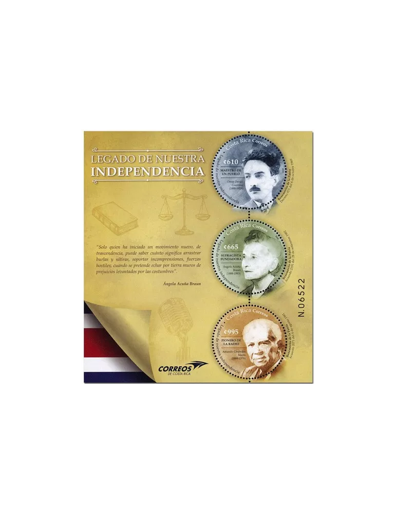 n° 82 - Timbre COSTA RICA Blocs et feuillets