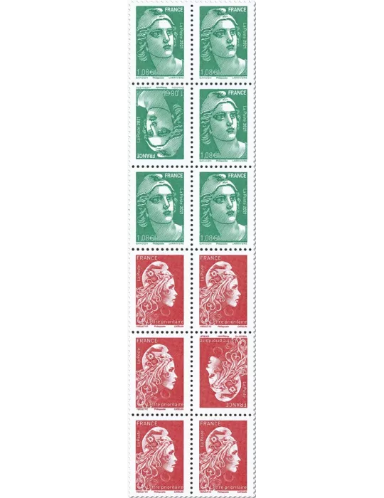 n° 1528 - Timbre France Carnets Divers (Marianne de Gandon et Marianne l´Engagée)