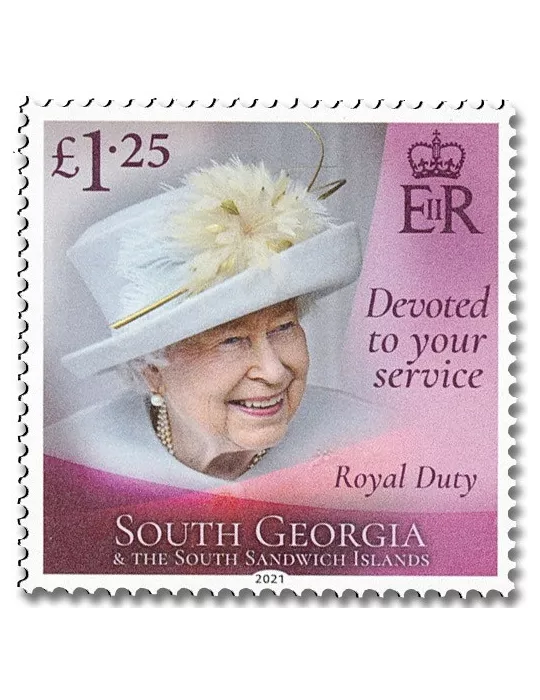 n° 752/757 - Timbre GEORGIE DU SUD Poste