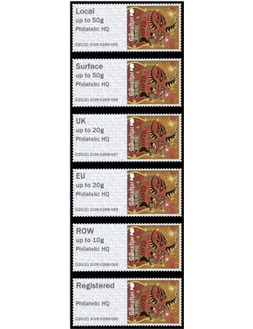 n° 113 - Timbre GIBRALTAR Timbres de distributeurs