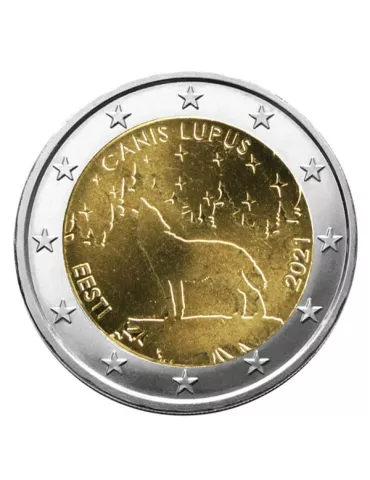 2 EURO COMMEMORATIVE 2021 : ESTONIE (Le Loup)