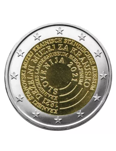 2 EURO COMMEMORATIVE 2021 : SLOVENIE (200 ans du Musée Slovène)
