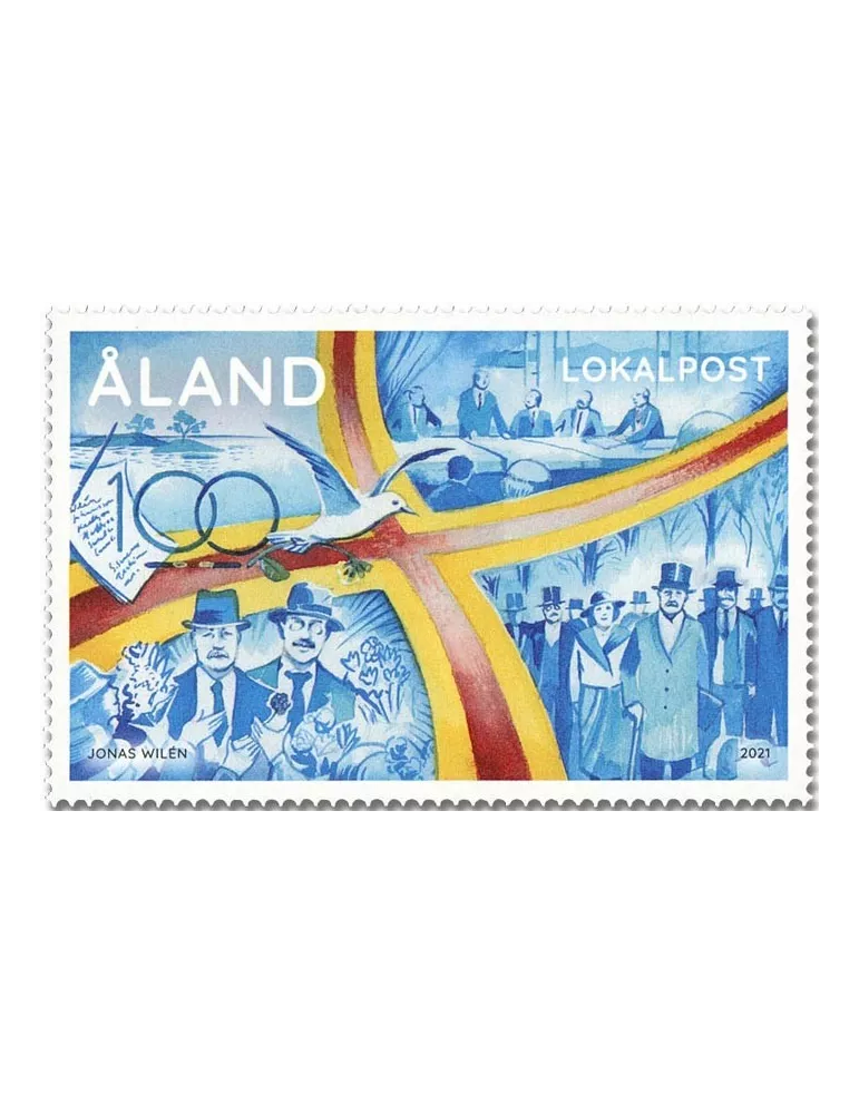 n° 508 - Timbre ALAND Poste