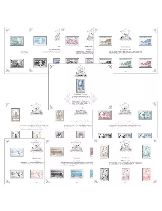 Blocs PATRIMOINE DE FRANCE EN TIMBRES (2021)