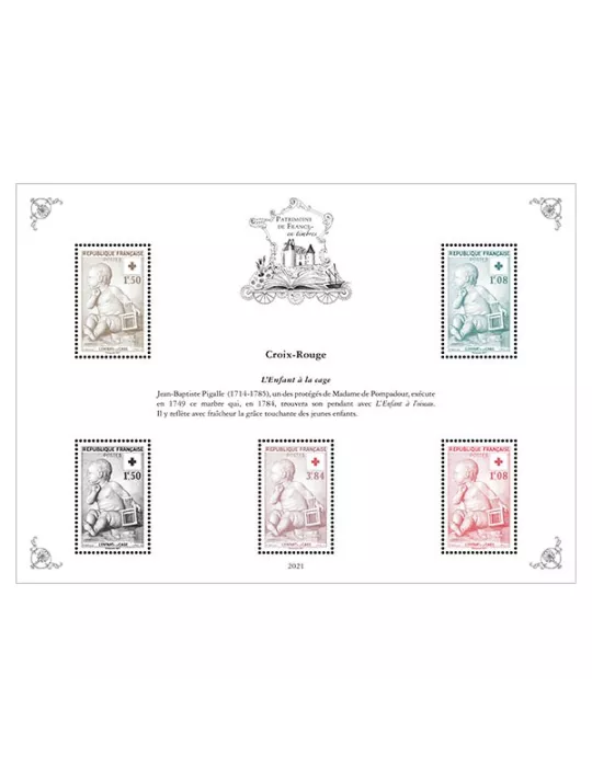 Blocs PATRIMOINE DE FRANCE EN TIMBRES (2021)