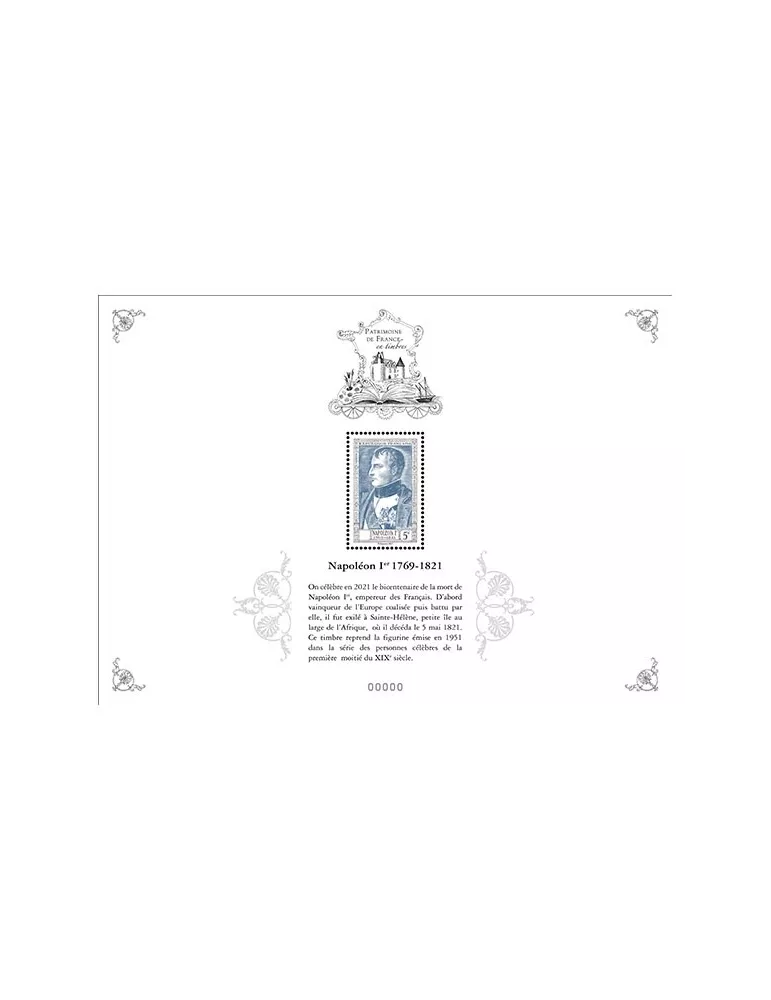 Blocs PATRIMOINE DE FRANCE EN TIMBRES (2021)