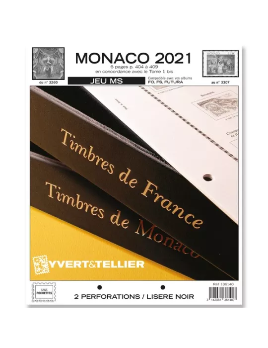 MONACO MS : 2021 (JEUX SANS POCHETTES)