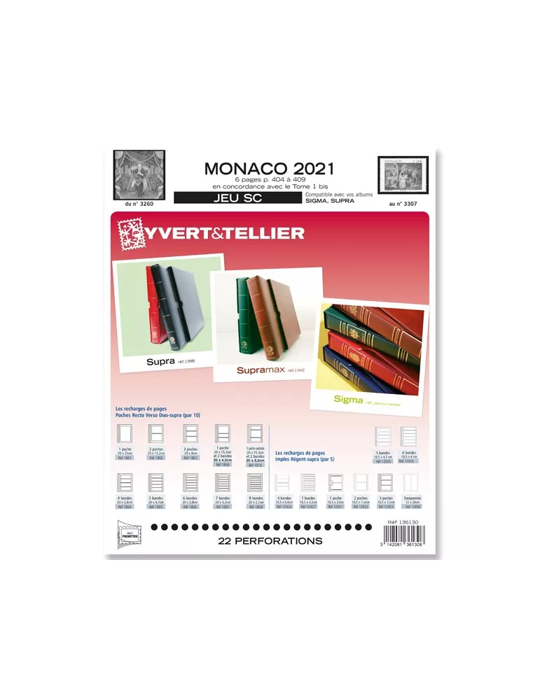 MONACO SC : 2021 (JEUX AVEC POCHETTES)
