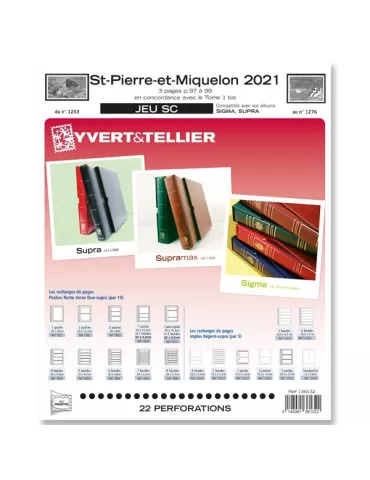SAINT PIERRE ET MIQUELON SC : 2021 (JEUX AVEC POCHETTES)