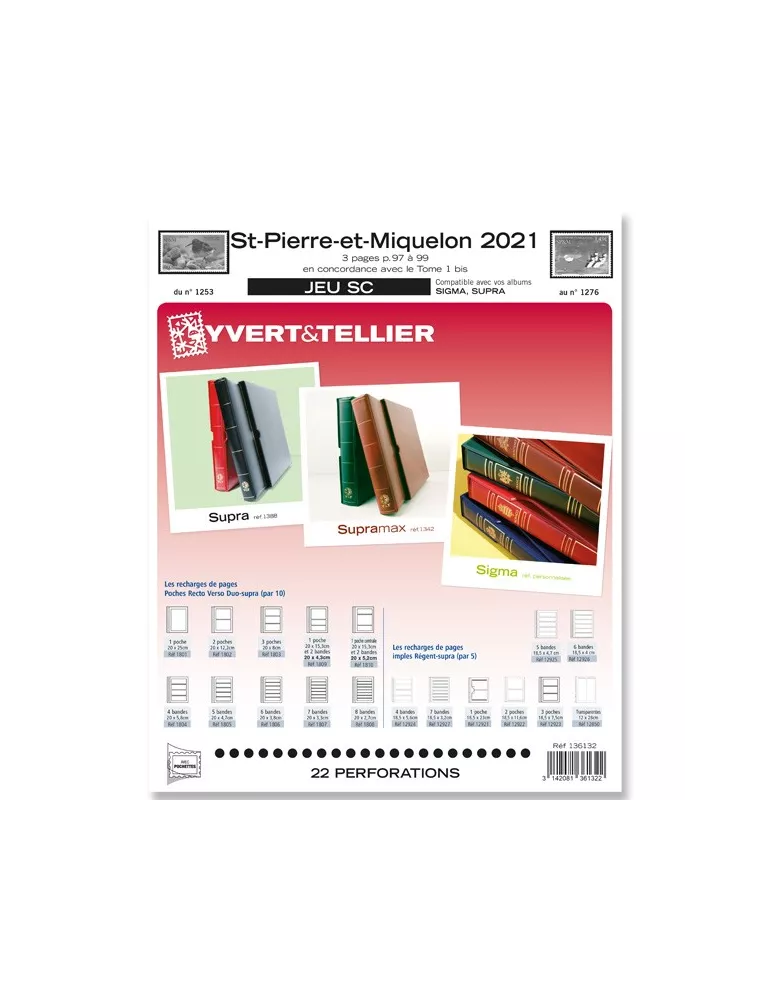 SAINT PIERRE ET MIQUELON SC : 2021 (JEUX AVEC POCHETTES)