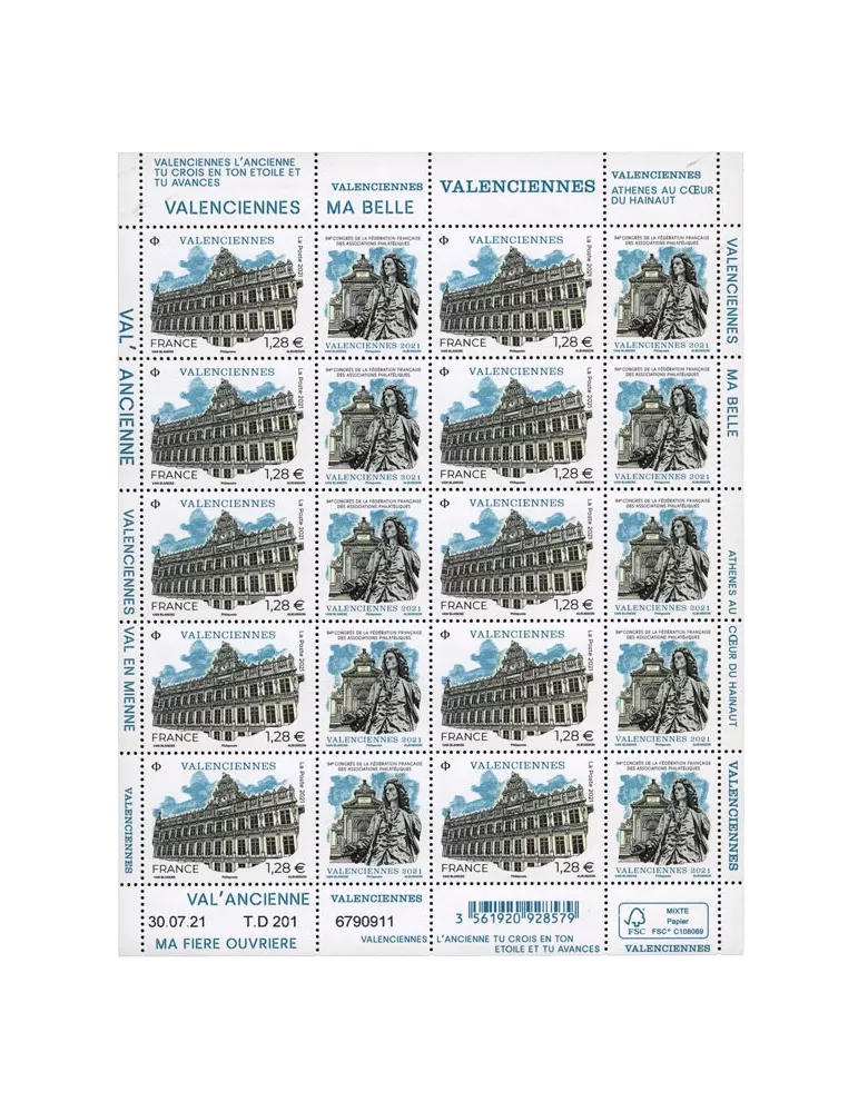 n° F41 - Timbre France Feuillets de France (n° 5523)