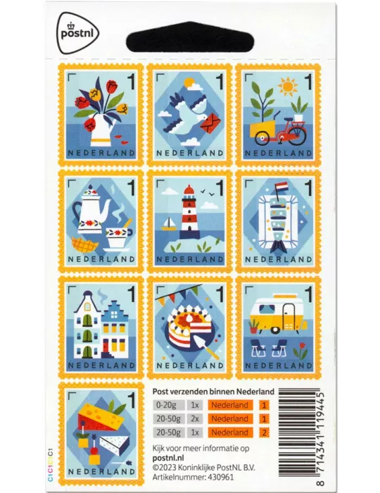 n° 4156/4165 - Timbre PAYS-BAS Poste