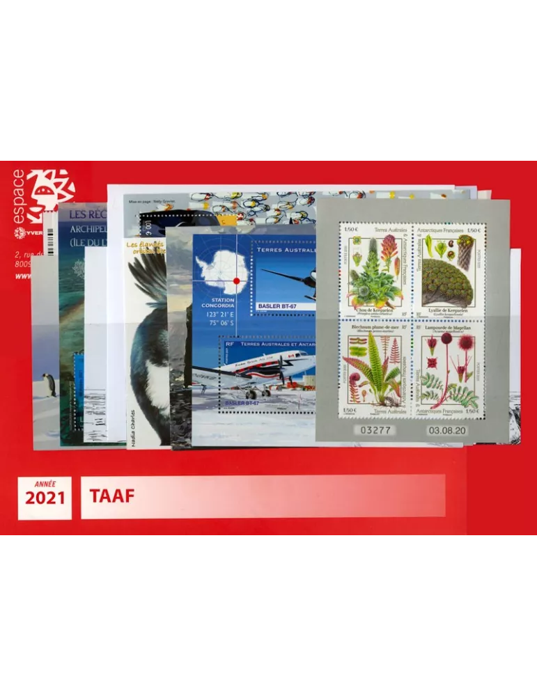 n° F958/F992 - Timbre TAAF Année complète (2021)
