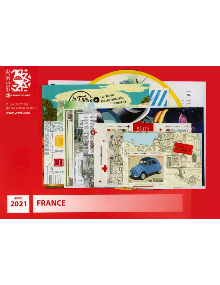 n° 5459/5544 - Timbre France Année complète (2021)