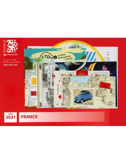 n° 5459/5544 - Timbre France Année complète (2021)