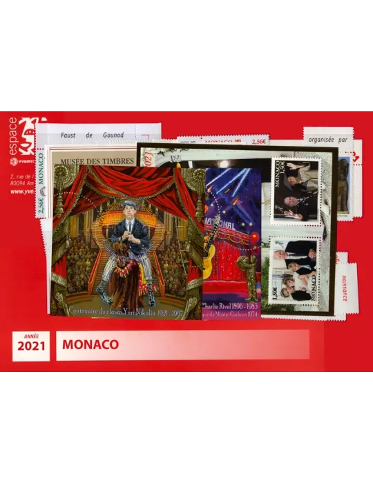 n° F3260/3307 - Timbre Monaco Année complète (2021)