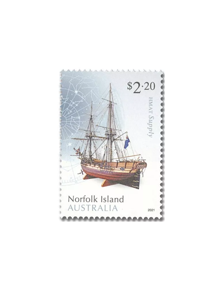 n° 1225/1226 - Timbre NORFOLK Poste