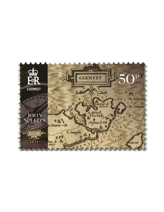 n° 1880 + Les 5 valeurs - Timbre GUERNESEY Poste