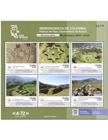 n° 2276/2281 - Timbre COLOMBIE Poste