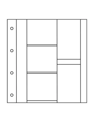 Recharges ALBUM CP LUXE : 3 cases horizontales + 2 verticales (Cartes Postales anciennes)