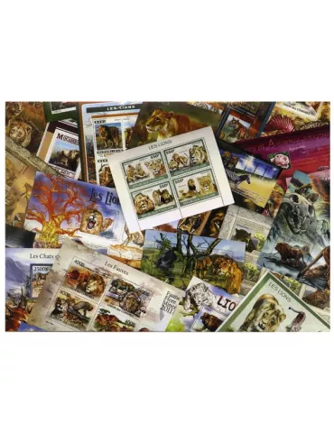 LIONS : pochette de 20 timbres (Neufs)