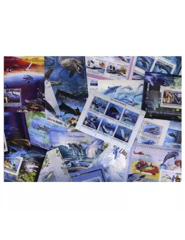 DAUPHINS : pochette de 25 timbres (Neufs)