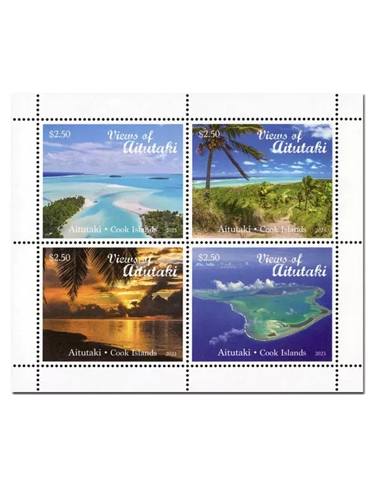 n° 832/835 - Timbre AITUTAKI Poste